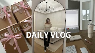 DAY IN THE LIFE Morning routine Pack an order with me Zara amp Aritzia unboxing [upl. by Bathelda]