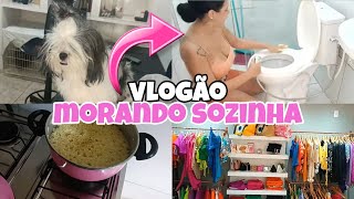 VLOGÃO • UM DIA COMIGO  MORANDO SOZINHA PELA PRIMEIRA VEZ 💖 PREPARATIVOS PARA O CHÁ  COMPRAS 🏠🤏🏻🥳 [upl. by Inwat]