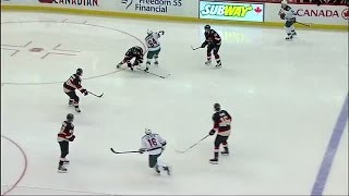 Marc Methot crushes Granlund with hipcheck [upl. by Aggi]