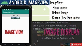 android imageView Example  how to set image on button click with android studio [upl. by Jaworski]