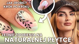 Hybrydowe zdobienia paznokci na naturalnej płytce pastelowe paznokcie krok po kroku  Indigo Nails [upl. by Ecniuq]