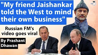 Video of Russias Statement on Jaishankar Goes Viral  He Told the West to Mind Their Own Business [upl. by Thayer294]