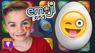 Giant Emoji Surprise Egg by HobbyKidsTV [upl. by Odlanor]