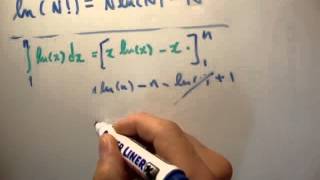 Thermodynamics 11  Stirlings Approximation Derivation [upl. by Ahsinned]