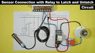 SIMPLE LATCHING RELAY CIRCUIT WITH RESET [upl. by Jar]