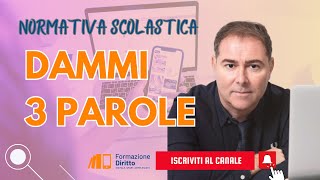 NORMATIVA SCOLASTICA 3 parole per comprenderla meglio [upl. by Silvester]