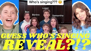 GUESS WHOS SINGING CHALLENGE ✨🎤 REVEAL 😱 [upl. by Selia682]