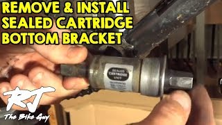 How To RemoveInstall Sealed Cartridge Bottom Bracket [upl. by Cudlip843]