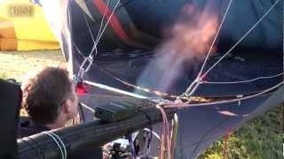 Lews News Extra  Tiverton British Airways Hot Air Balloon Flight [upl. by Aieka]