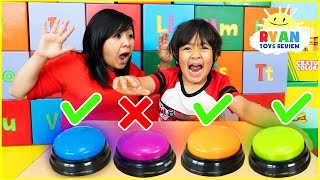 Dont Push The Wrong Button Challenge with Ryan ToysReview [upl. by Nepsa]