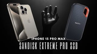 iPhone 15 Pro Max SSD Speed Test SanDisk Extreme Pro vs Builtin Storage [upl. by Netsirhk]