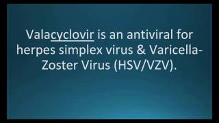 How to pronounce valacyclovir Valtrex Memorizing Pharmacology Flashcard [upl. by Nofets]