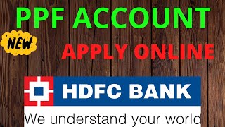 HOW TO OPEN PPF ACCOUNT ONLINE THROUGH HDFC MOBILE APP  HDFC MOBILE APP SE PPF ACCOUNT APPLY KARE [upl. by Eiroc]