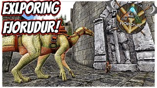 HUNTING AN IGUANODON AND EXPLORING THE MOST BEAUTIFUL MAP IN ARK  Ark Primal Fear Fjordur Ep 6 [upl. by Megen951]