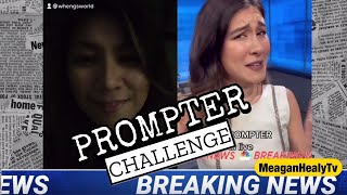 PROMPTER CHALLENGE  Meagan Healy Tv Promter Test [upl. by Nevin209]