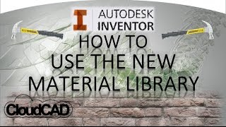 How to Material Library create and add materials  Autodesk Inventor [upl. by Concepcion902]