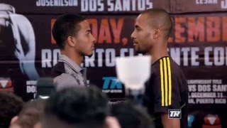 Verdejo vs Dos Santos FaceOff  Presser [upl. by Tomkiel]