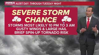 ALERT DAY Tuesday for severe storm risk overnight into Wednesday  WTOL 11 Weather  Feb 27 [upl. by Housum]