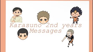 Karasuno 2nd years MessagesRt 22Your fav Rando [upl. by Bullock]