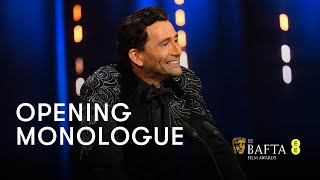 David Tennants hilarious opening monologue  EE BAFTA Film Awards 2024 [upl. by Neelhtac]