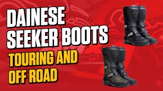 Dainese Seeker Boots  AMX Product Insights with Riana Crehan [upl. by Shutz]