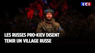 Les russes pro Kiev disent tenir un village russe [upl. by John]