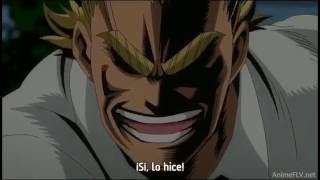 Boku no Hero Academia All Might vs Nomu sub español [upl. by Hocker]