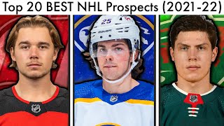 Top 20 BEST NHL Prospects Top Prospect Rankings 2022 amp SabresDevilsWildSens Draft Trade Rumors [upl. by Aicia242]