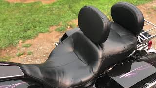 HCF Harley Davidson Driver Backrest UNBOXING AND INSTALL on Electra Glide Review [upl. by Idna]