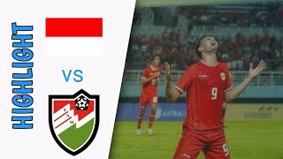 FULL HIGHLIGHT INDONESIA U20 VS MALADEWA U20 4  0  AFC U20 ASIAN CUP 2025 QUALIFIERS [upl. by Arimihc]