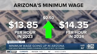 Minimum wage goes up in Arizona again in 2024 [upl. by Comptom]