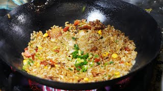 Chinese street foodbest fried rice  fried noodles at night market Awesome Wok Technique [upl. by Woodward]