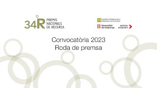 RODA DE PREMSA PREMIS NACIONALS DE RECERCA 2023 [upl. by Corney]