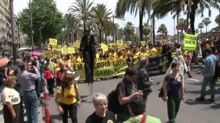 Manifestación antinuclear Barcelona [upl. by Notac]