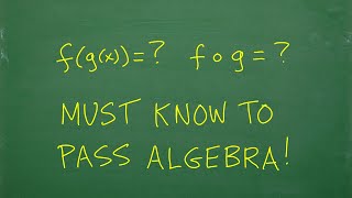 MUST Know to PASS Algebra Composite Functions [upl. by Mcbride]