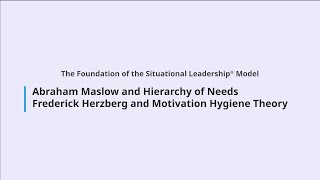 Abraham Maslow and Hierarchy of Needs amp Frederick Herzberg and Motivation Hygiene Theory [upl. by Revert]