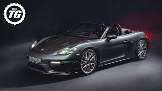 FIRST LOOK 493bhp Porsche 718 Spyder RS is the ultimate £123k Boxster  Top Gear [upl. by Emee]