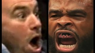 TYRON WOODLEY LASHES OUT ON DANA WHITE FORCED TO FIGHT STEPHEN WONDERBOY THOMPSON UFC [upl. by Oirevlis554]