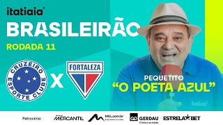 CRUZEIRO X FORTALEZA AO VIVO NA ITATIAIA  REACT DO BRASILEIRÃO 11 [upl. by Cassaundra]