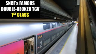 SNCF TGV 1st Class Review  Frances Famous DoubleDecker Train [upl. by Melgar]