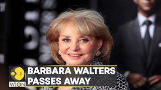 US Legendary TV Journalist Barbara Walters passes away at 93 in New York  English News  WION [upl. by Hershel]