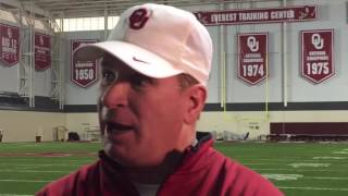 OU Football Mike Stoops talks Sugar Bowl [upl. by Ddat900]