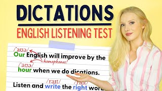 English Dictation Practice  Listening Test MAX SCORE 71 [upl. by Sollows16]