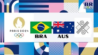 BRASIL X AUSTRÁLIA  AO VIVO COM IMAGENS  OLIMPÍADAS PARÍS 2024  VÔLEI DE PRAIA FEMININO SEMIFINAL [upl. by Koren]