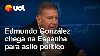 Perseguido pelo governo Maduro Edmundo González chega à Espanha para asilo político [upl. by Penthea]