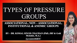 Types of Pressure Groups II LyceumwithKSC [upl. by Mead]