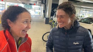 Saying hi to Lael Wilcox in NZ during her round the world record attempt 🚴‍♀️🚴‍♀️🚴‍♀️ [upl. by Ahsinned84]