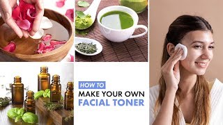 How To Make Your Own Facial Toners  DIY Natural Toners For All Skin Types [upl. by Anielram]