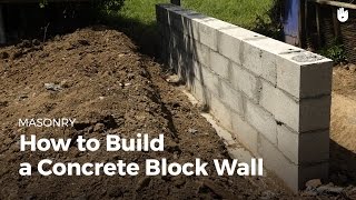 How to Build a Concrete Wall  DIY Projects [upl. by Ralip]