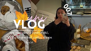 uni vlog 07 cours cafés amp unwinding [upl. by Garek]